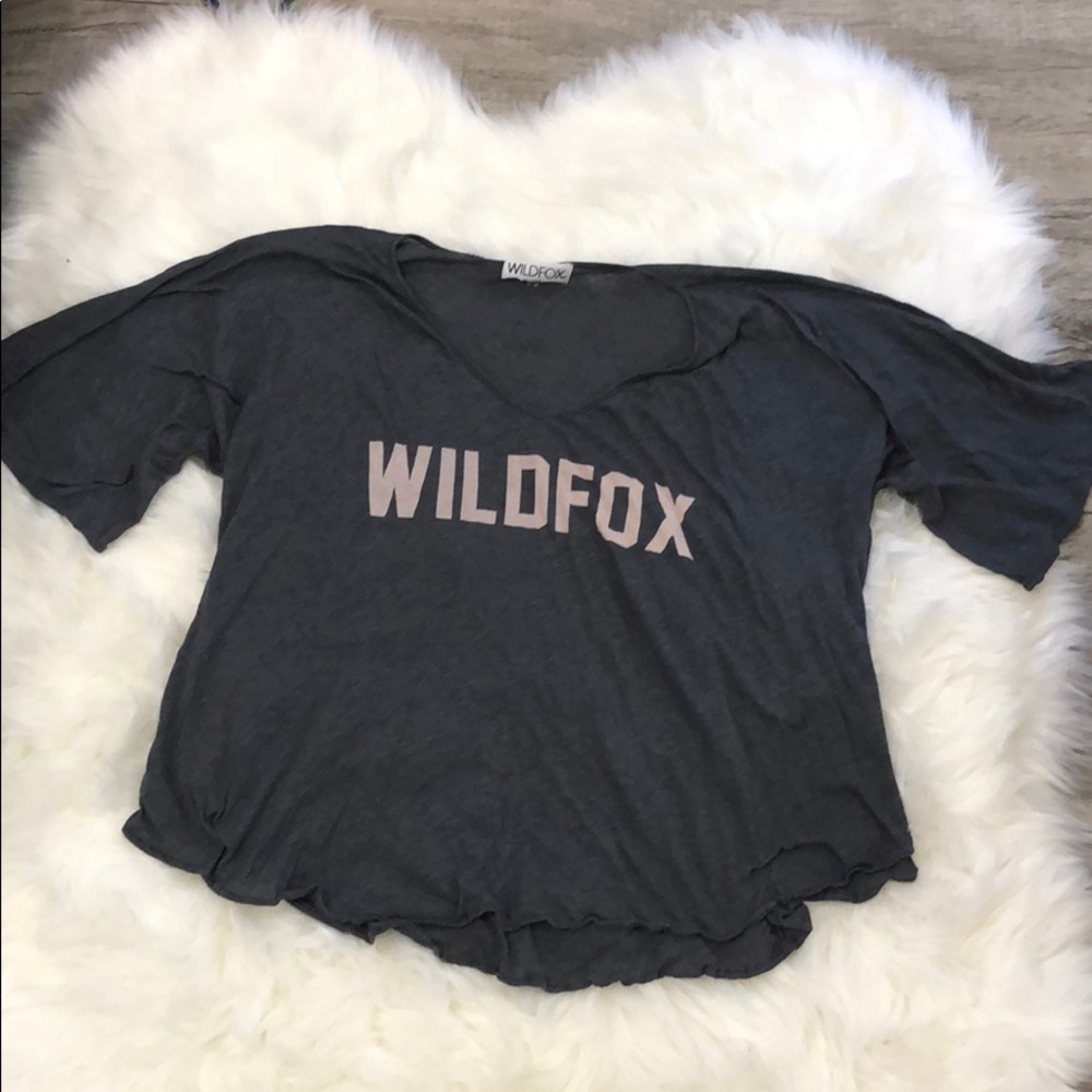 Gray wildfox flowy top!